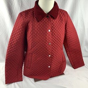 Womens USED Button Up Puffer Jacket Tommy Hilfiger